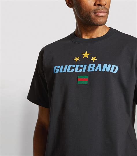 gucci band tshirt|Gucci t shirts men's.